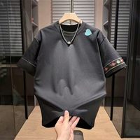 T-shirt Premium Homme 2026 100% Coton Doux Respirant Léger Anti-boulochage Durable Confortable Toute la Journée Décontracté Manches Courtes
