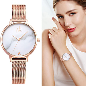 Set di Orologi di Lusso da Donna Shengke, Orologio SK Moda in Oro Rosa, Orologi con Bracciale da Donna, Reloj Mujer Montre Femme SK - Product Image 2
