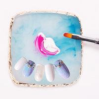 Résine Agate Pierre Style Carré Nail Art Palette Plateau Multi Style pour Peinture Couleur Affichage Ongles Artificiels Outils Utilisation