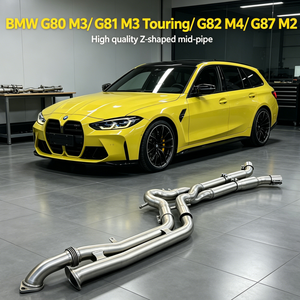 Tubería de escape central GT4 de longitud igual con conexión en Z de fundición forjada para BMW M3 M4 G80 G82 G83 G87 2021-2024, venta al por mayor de fábrica - Product Image 1