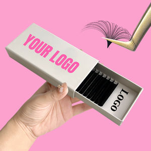 LB LJ LC LD <span class=keywords><strong>M</strong></span>卷曲高级睫毛延伸丝睫毛托盘批发羊绒哑光黑色睫毛延伸 - Product Image 4