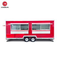 Installation de fenêtre de concession personnalisable avec des accessoires complets de camion de nourriture de remorque de cuisine