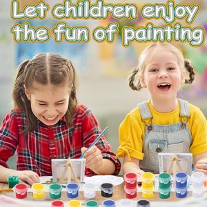 Pintura de Dedos Lavable y No Tóxica de 6 Colores Neón, Pintura Témpera de Secado Rápido <span class=keywords><strong>para</strong></span> <span class=keywords><strong>Niños</strong></span> y Bebés, Novedad 2026 - Product Image 5