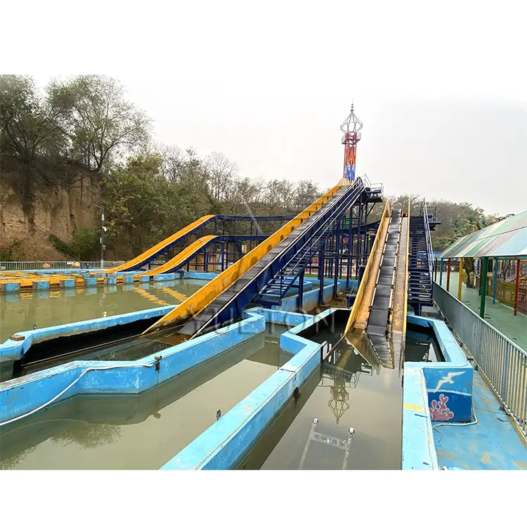 Parque Temático comercial, montaña rusa de agua, troncos, Jam Splash Flume, paseo en venta