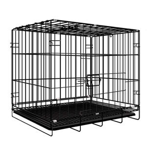Caja para perros de alambre de Metal grueso de alta resistencia plegable grande individual con bandeja de drenaje - Product Image 4