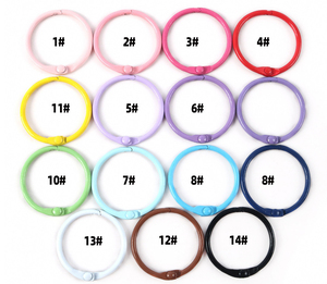 Colorful 30mm Book Binding <strong>Ring</strong> Metal Iron Open O <strong>Ring</strong> for Books or <strong>Keyrings</strong> - Product Image 3