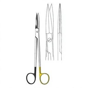 Ciseaux McIndoe 19 cm / 7-1/2 pouces droits pour cartilage, bords extérieurs semi-affûtés, lame simple dentelée Super Cut TC chirurgical - Product Image 1