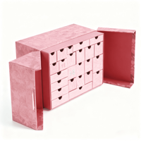 Boîte Recyclable Cadeau Design Personnalisé Fait à la Main Design Rigide Boîte de Calendrier de l'Avent de Luxe Personnalisé avec Petit Tiroir