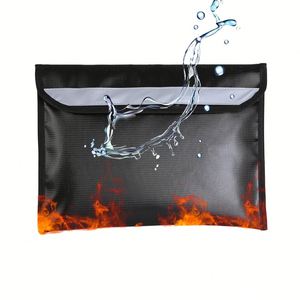 Unisex Fireproof Custom A5 Size <b>Document</b> <b>Bag</b> Fire Resistant Envelpe for Bank Cash - Product Image 1
