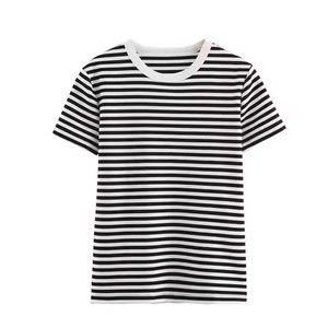 T-<span class=keywords><strong>shirt</strong></span> à <span class=keywords><strong>col</strong></span> <span class=keywords><strong>rond</strong></span> à manches courtes pour femmes 2025 printemps nouveau style confortable multifonctionnel simple ajusté - Product Image 2