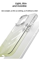Coque de téléphone transparente pour iPhone 17 Pro Max, antichoc, anti-jaunissement avec dos résistant aux rayures