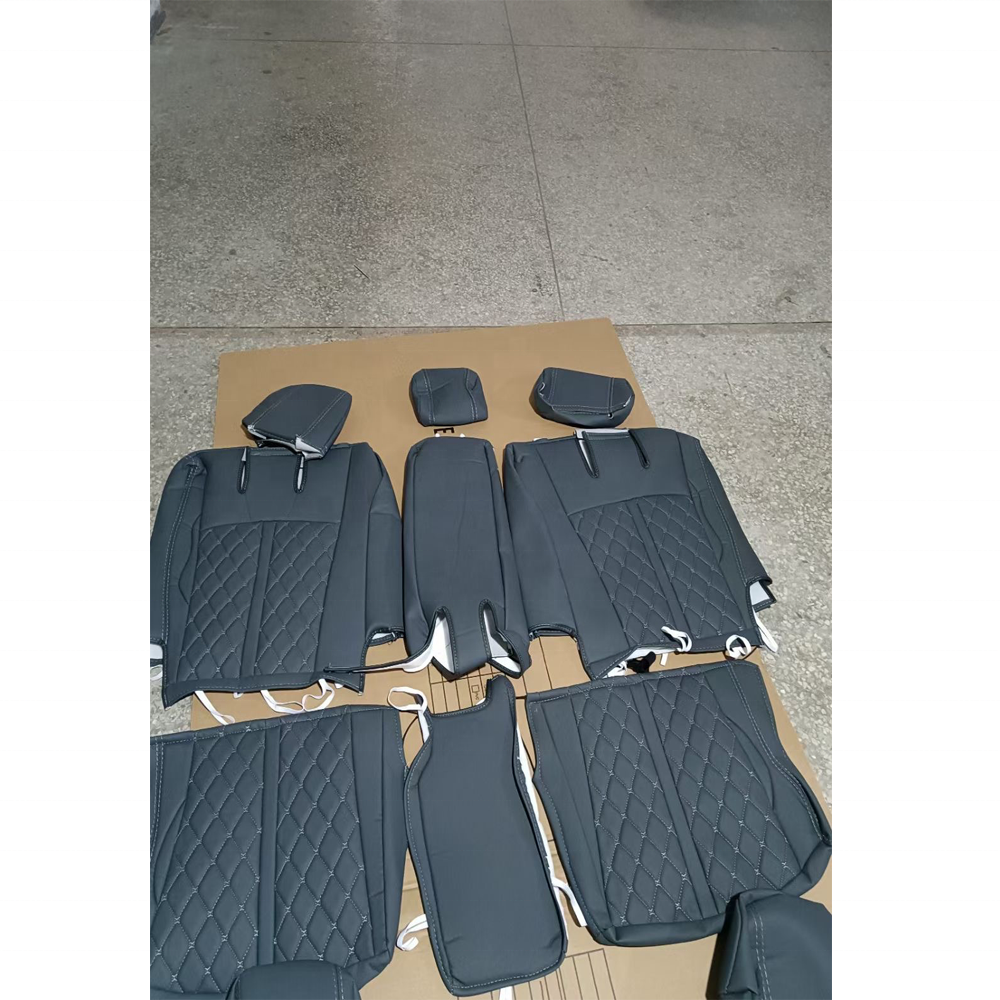 Leather Car Seat Covers Full Set Front Rear Seat Protectors Chion For