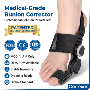 Corrector <span class=keywords><strong>de</strong></span> <span class=keywords><strong>Juanetes</strong></span> Ajustable <span class=keywords><strong>de</strong></span> Grado Médico al por Mayor con Hebilla Giratoria, Férula para Hallux Valgus, Certificación CE ISO FDA - Product Image 1