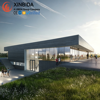 Kit d'Entrepôt Modulaire à Installation Rapide avec Bureau Intégré, Poutre en H Q355B, Entrepôt Préfabriqué
