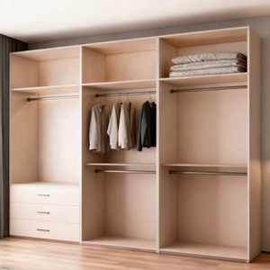 Dressing sur mesure moderne et minimaliste de luxe pour villas, appartements, chambres, avec étagères rétractables en bois, respectueux de l'environnement - Product Image 4