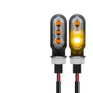 Accesorios para Motocicleta, Mini Intermitentes Secuenciales de 3 LED de Plástico Modificados - Product Image 1