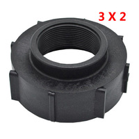 Adaptateur de robinet de réservoir IBC S100x8 filetage femelle à S60x6 connecteur de raccords en plastique de réduction de filetage mâle