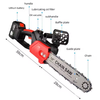 Motosierra Inalámbrica Portátil de 21V con Motor sin Escobillas, Batería Recargable, Función de Radio, Personalización OEM para Tala de Madera