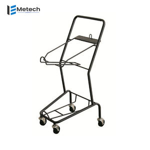 Franse Mesh Mand Winkelwagen 2-gelaagde Duurzame Stalen Metalen Kar Voor Gemakswinkel - Product Image 3