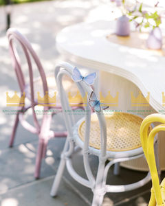 Silla Infantil Moderna de Ratán Tejida a Mano, Muebles Ligeros y Seguros para Decoración de Fiestas de Cumpleaños, Sala de Estar Interior - Product Image 2