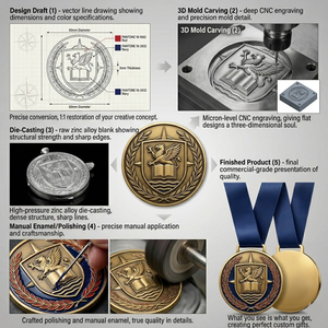 Medallas de Gimnasia Giratorias 3D Personalizadas Sojagy, Fabricadas en Aleación de Zinc Fundido a Presión y con Esmalte, para Premios Deportivos - Product Image 6