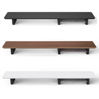 Support de hauteur réglable pour écran unique en bois de noyer, support pour ordinateur portable, dissipation de la chaleur, étagère d'écran, organisation de bureau, étagères, gain de place