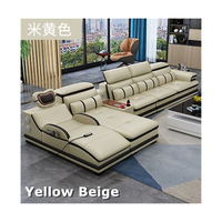 American Deluxe Multifunktions-Sofa garnitur aus echtem Leder Wohnzimmer Musik lautsprecher Massage sofas