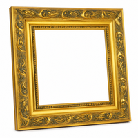 Moulure dorée pour cadre photo 5057, 85 mm de large, en pin massif, profil sculpté classique orné, mitrée ou 3m, pour encadrement de miroir