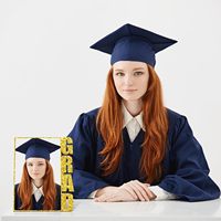 Bingkai Foto Wisuda DIY 2026 untuk SMP, Bingkai Foto Sublimasi Kosong untuk Souvenir Meja Kerja, Dapat Dikustomisasi