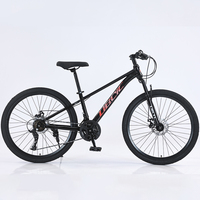 Vélo de montagne à cadre rigide 26 pouces 14 vitesses, cadre en alliage d'aluminium, suspension avant, frein à disque, stock US DDP