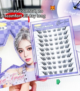 Pestañas Postizas UWN Starfall Sin Pegamento, Estilo Ojo de Zorro con Brillo, 9-13mm, 60 Piezas, Pestañas Sin Pegamento para Maquillaje Diario y de Fiesta - Product Image 3
