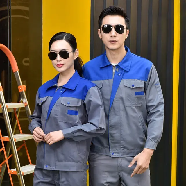 OEM Custom Reflective Mechanic Work Overall Uniforms Sets Durable Safety Engineer Workwear work clothes