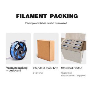 Filament d'impression 3D moulable gris nuit professionnel - Product Image 4