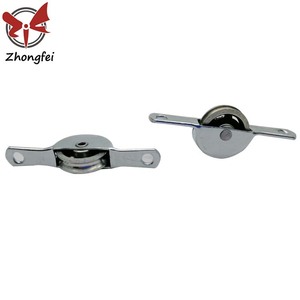 Rueda de abulón 696 rodamientos de bolas de acero cromado <span class=keywords><strong>18mm</strong></span> ranura en U Fly Screen ventana de vidrio rodillo malla puerta rodillo rueda de acero de hierro - Product Image 5