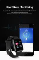 Montre connectée de suivi d'activité tout au long de la journée, écran à activation par levée de bras, localisation du dispositif, contrôle de la caméra à distance, bracelet sportif