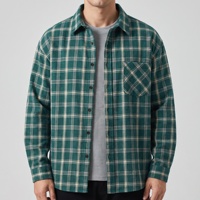 Chemise à carreaux thermique brossée pour homme, chemise en flanelle décontractée, coupe ample, vente en gros B2B, fournisseur mondial, usine