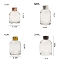 Bouteille de diffuseur de parfum 100ml 120ml 150ml 200ml Bouteille en verre d'huile de luxe vente en gros