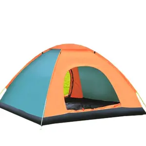 AJOTEQPT 접이식 가족 3-4 인 휴대용 자동 방수 방풍 텐트 캠핑 하이킹 등산
