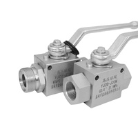 Válvula de Bola de Acero al Carbono de Control Manual de Alta Presión YANYE 31.5MPa 50MPa KHB/YJZQ con Roscas Internas Hidráulicas OEM -22-140F