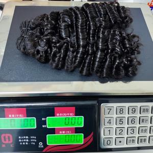 Letsfly 11A Paquets de cheveux humains doublement étirés Paquet de cheveux bouclés birmans Tissage de cheveux vierges bruts pour femmes Cheveux brésiliens Remy - Product Image 6