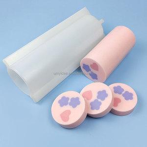 قالب سيليكون مرن لصنع الشموع والصابون على شكل أنبوب دائري كبير بوزن 1 كجم - Product Image 1