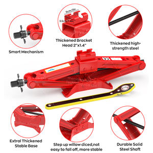 Portabel luar ruangan 2 ton 45 # baja peralatan ban mobil aksesoris Spiral sekrup gunting <span class=keywords><strong>jack</strong></span> 100MM-390MM tinggi mengangkat - Product Image 2