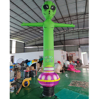 Tubeman extraterrestre à main gonflable personnalisé pour les événements en plein air, danseurs d'OVNI à main gonflable publicitaire