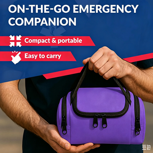 Botiquín de Primeros Auxilios Mini para el Hogar, Aprobado por la CE, Suministros Médicos, Bolsa Pequeña para Emergencias, Superventas - Product Image 3