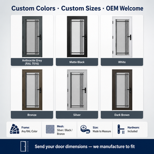 Zanzariera in Rete di Acciaio Inossidabile per Porte e Finestre, Montaggio <span class=keywords><strong>a</strong></span> Telaio, Protezione da Insetti, Vendita all'Ingrosso - Product Image 5