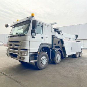 Camion de dépannage rotatif HOWO 50 tonnes 8x4 360, directement de l'usine °   Véhicule de récupération robuste pour le sauvetage sur autoroute et industriel - Product Image 3