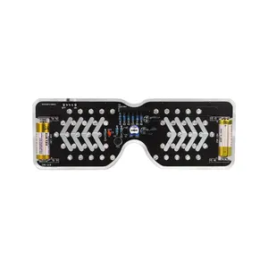음성 LED 발광 안경 제작 키트 LED 플래시 라이트 전자 부품 재미 DIY 용접 운동