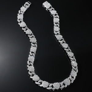 Hot Selling Simple Popular Design Love Heart Chain Necklace Hiphop Retro Style Alloy Men's Necklace Fashion Jewelry Wholesale - Product Image 2