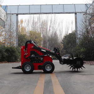 China Manufacturer Mini Skid Steer Loader 1 Ton Euro 5 CE EPA Wheel Loader Hydraulic Pump Kubota Diesel Engine for Home <b>Farm</b> Use - Product Image 2