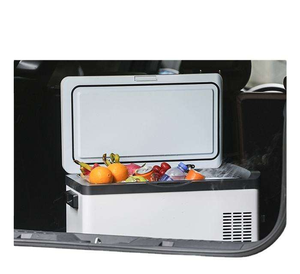 Réfrigérateur portable pour voiture moderne de 40 L, gris, <span class=keywords><strong>avec</strong></span> compresseur, 3 zones de congélation, 1 zone de réfrigération séparée, pour le stockage des aliments en camping, grand modèle - Product Image 1